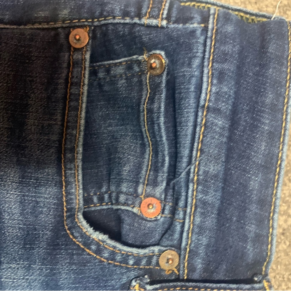 American Eagle Outfitters Blue Straight Jeans Classic Denim - Picture 4 of 8